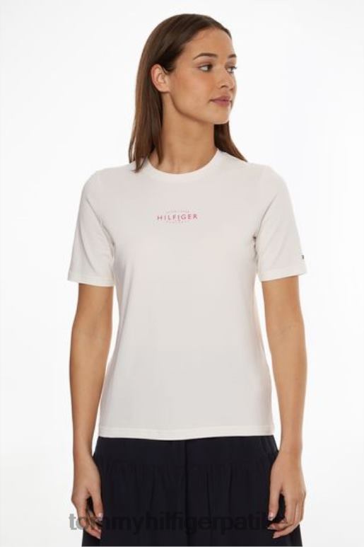 Tommy Hilfiger природна брендирана есенцијална мајица - 2D0803822 Tommy Hilfiger Srbija беж