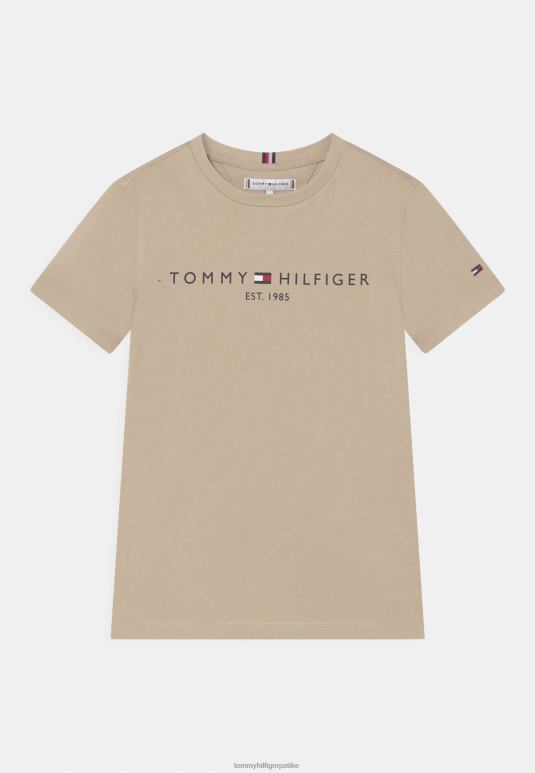 Tommy Hilfiger есенцијална мајица са унисекс принтом - 2D0803891 Tommy Hilfiger Srbija савански песак