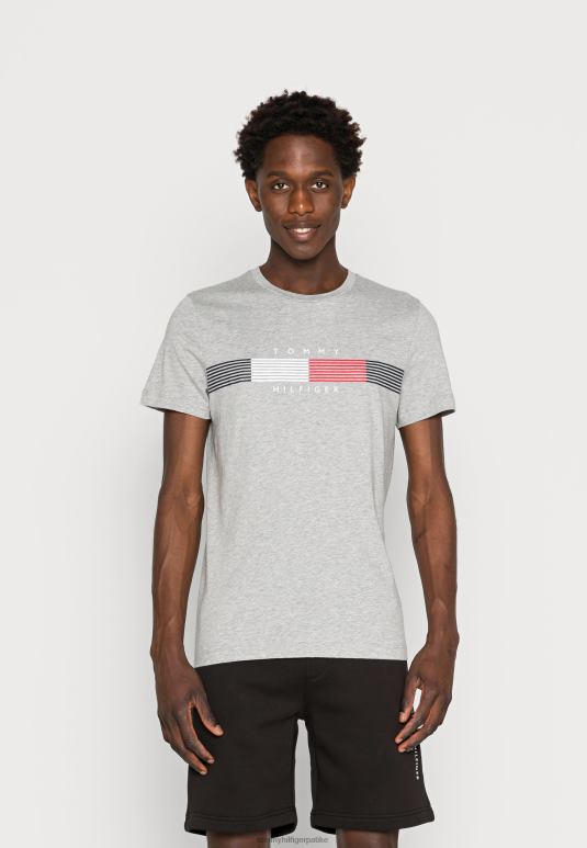 Tommy Hilfiger цхест цорп мајица са графичким принтом - 2D0804326 Tommy Hilfiger Srbija светло сиви врес