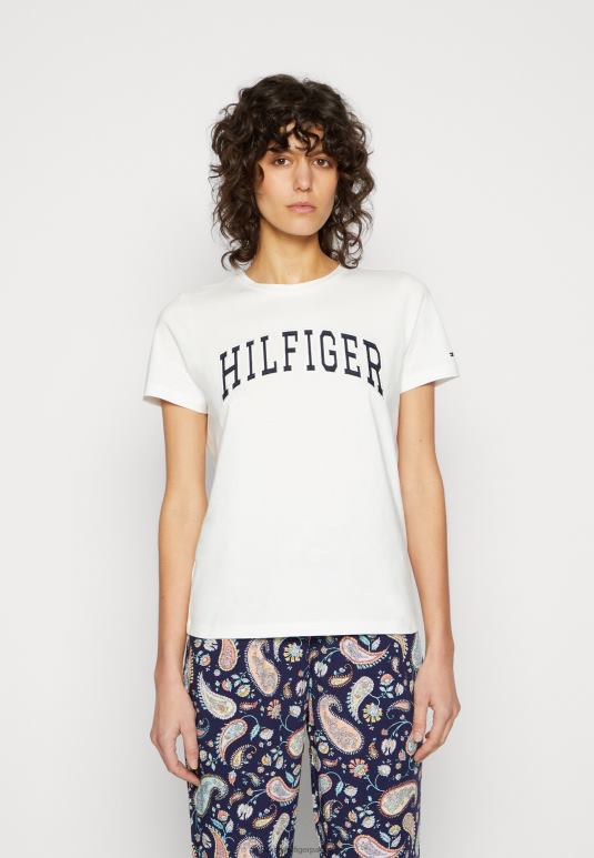 Tommy Hilfiger варисти ц принт мајица - 2D0805547 Tommy Hilfiger Srbija ецру