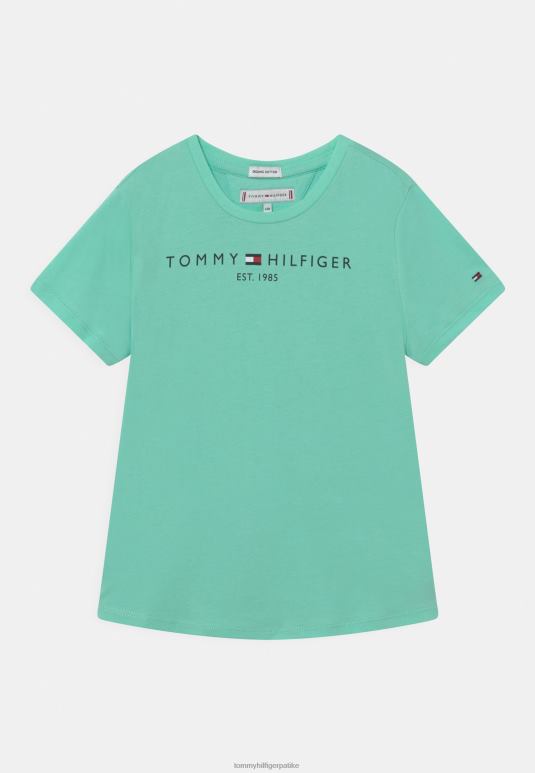Tommy Hilfiger есенцијална мајица са принтом - 2D0807213 Tommy Hilfiger Srbija бистра лагуна