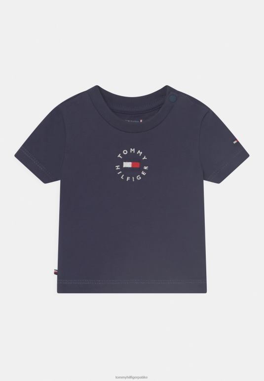 Tommy Hilfiger беби херитаге мајица унисекс принт мајица - 2D0807661 Tommy Hilfiger Srbija сумрак морнарице
