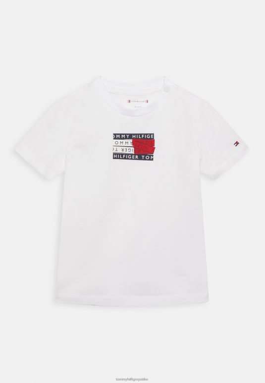 Tommy Hilfiger мајица са унисекс принтом за бебе - 2D0807743 Tommy Hilfiger Srbija бела