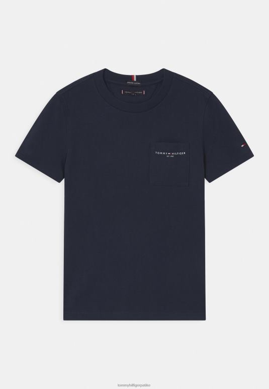 Tommy Hilfiger основна мајица са основним џеповима - 2D0807776 Tommy Hilfiger Srbija сумрак морнарице