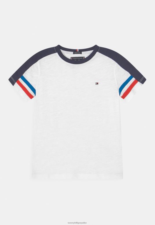 Tommy Hilfiger варисити мајица са штампом са детаљима рукава - 2D0807867 Tommy Hilfiger Srbija бела