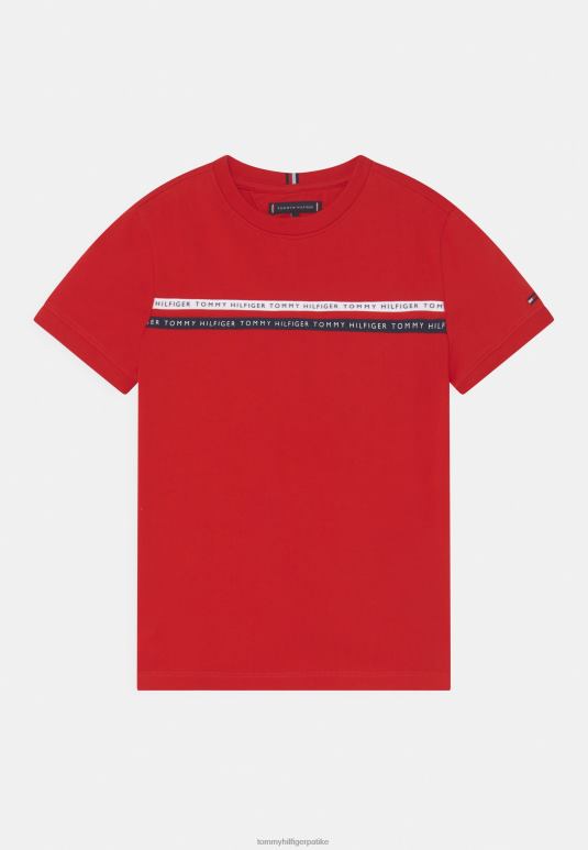 Tommy Hilfiger мајица са принтом на траку - 2D0807900 Tommy Hilfiger Srbija дубоко гримизно