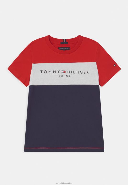 Tommy Hilfiger есенцијална мајица са принтом у боји у боји - 2D0807909 Tommy Hilfiger Srbija сумрак морнарице
