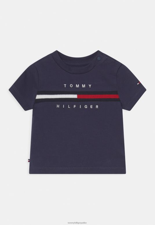Tommy Hilfiger мајица са уметком за бебе - 2D0807944 Tommy Hilfiger Srbija сумрак морнарице