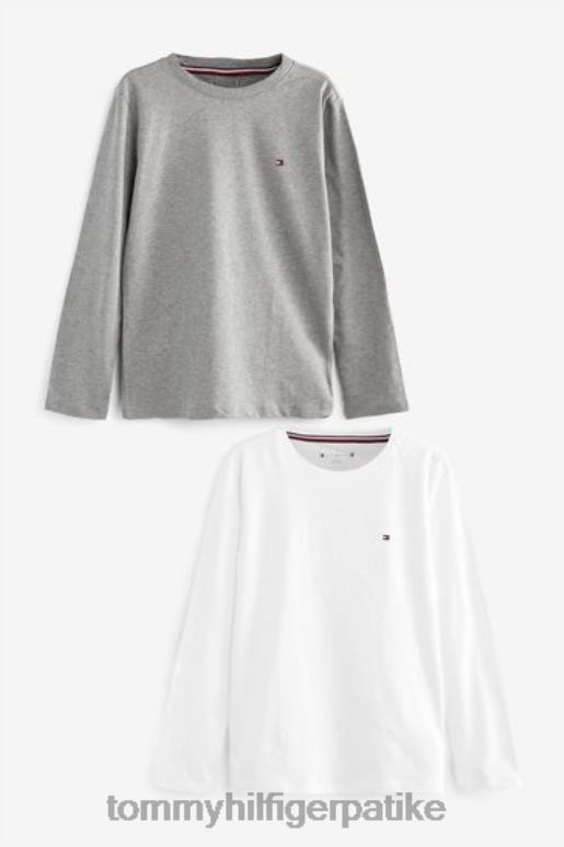 Tommy Hilfiger памучне мајице дугих рукава 2 ком - 2D0803435 Tommy Hilfiger Srbija бела