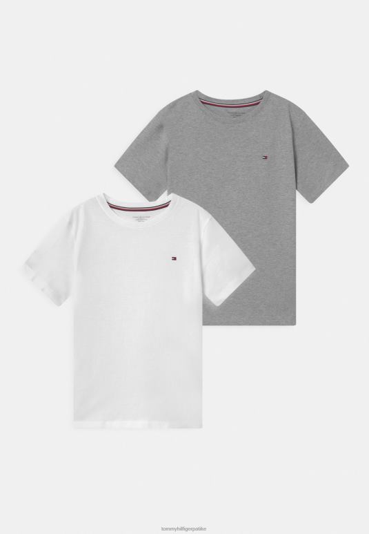 Tommy Hilfiger мајица унисекс 2пацк басиц мајица - 2D0804097 Tommy Hilfiger Srbija сива