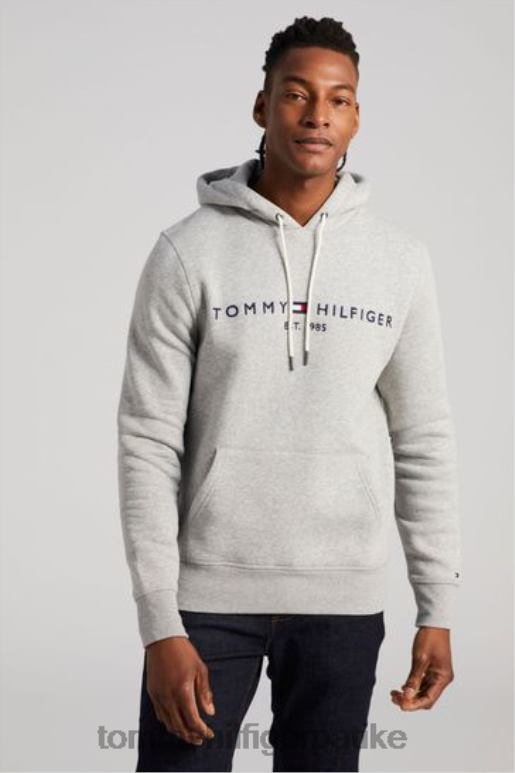 Tommy Hilfiger цоре лого хоодие - 2D0803031 Tommy Hilfiger Clothing сива