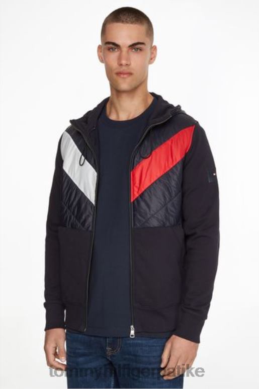Tommy Hilfiger комбинована дуксерица - 2D0803309 Tommy Hilfiger Clothing плава