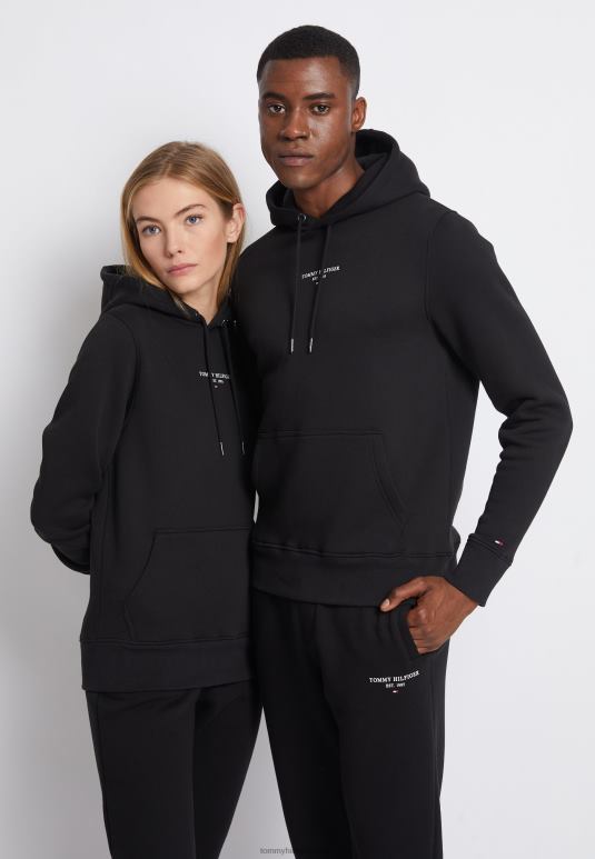 Tommy Hilfiger лого хоодие хоодие - 2D0804077 Tommy Hilfiger Clothing црна
