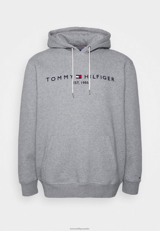 Tommy Hilfiger лого хооди хоодие - 2D0804373 Tommy Hilfiger Clothing светло сиви врес
