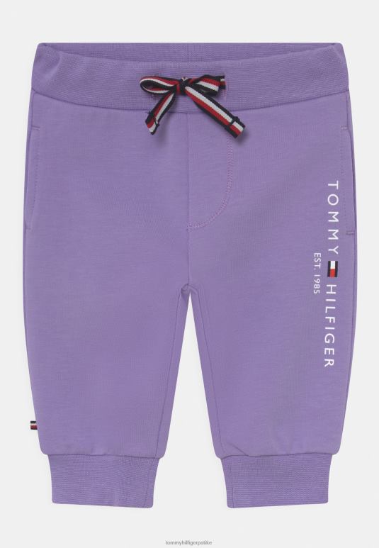 Tommy Hilfiger есенцијалне унисекс панталоне за бебе - 2D0806360 Tommy Hilfiger Srbija љубичаста виола