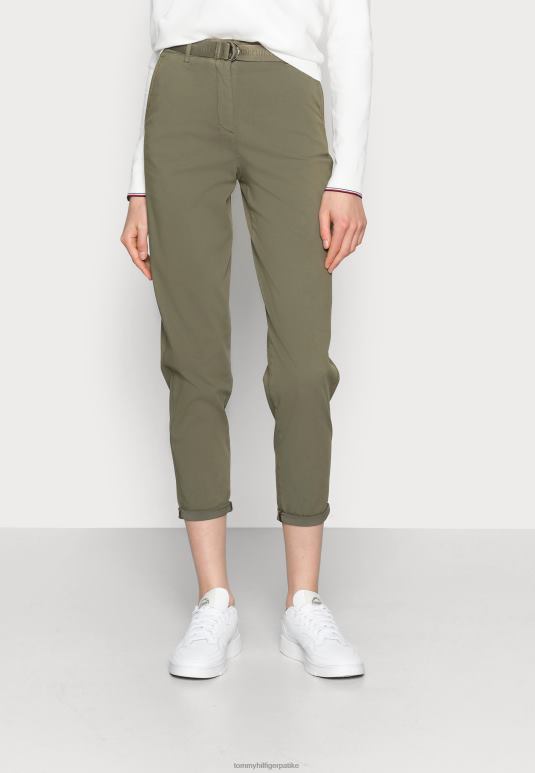 Tommy Hilfiger цхино панталоне са суженим ременом - 2D0808467 Tommy Hilfiger Srbija зелена