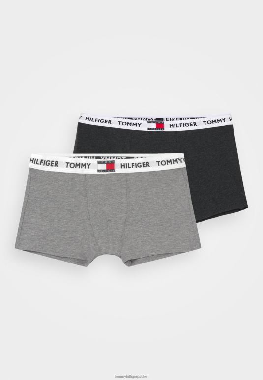 Tommy Hilfiger пртљажник 2 панталоне - 2D0807011 Tommy Hilfiger Srbija средње сива вријеска/тамно сива вријеска