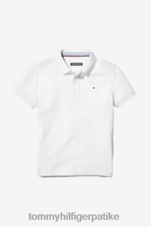 Tommy Hilfiger дечачка основна поло мајица - 2D0802940 Tommy Hilfiger Srbija бела