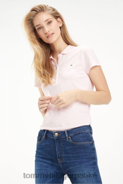 Tommy Hilfiger танка поло мајица кратких рукава - 2D0803771 Tommy Hilfiger Srbija розе