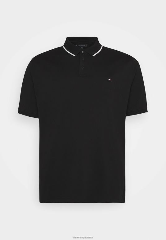 Tommy Hilfiger основна обична поло мајица - 2D0804548 Tommy Hilfiger Srbija црна