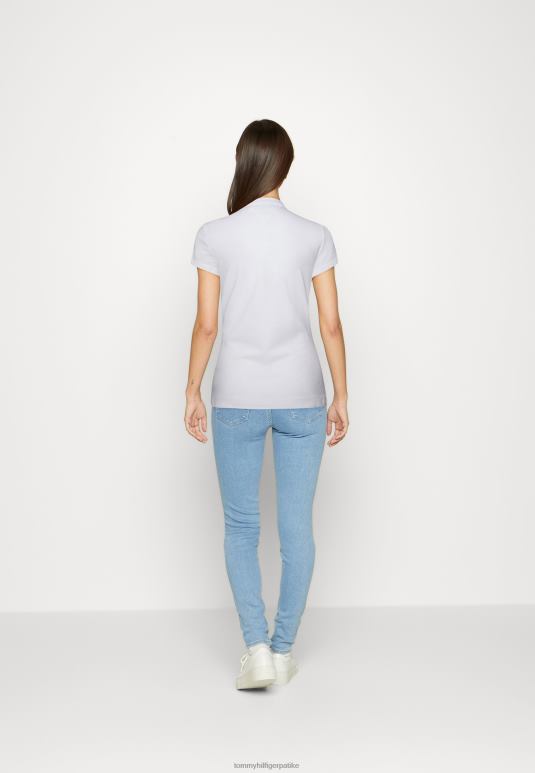 Tommy Hilfiger танка поло мајица у облику круга - 2D0804811 Tommy Hilfiger Srbija оптичка бела