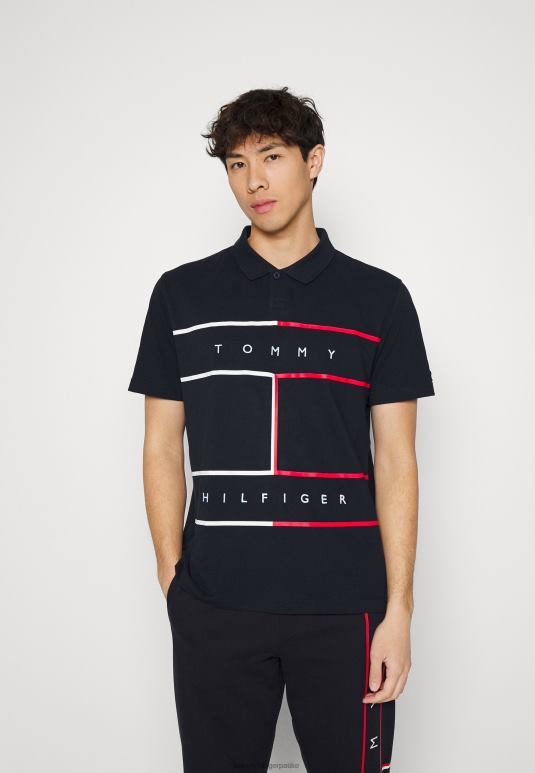 Tommy Hilfiger велика поло мајица са заставом - 2D0805827 Tommy Hilfiger Srbija пустињско небо