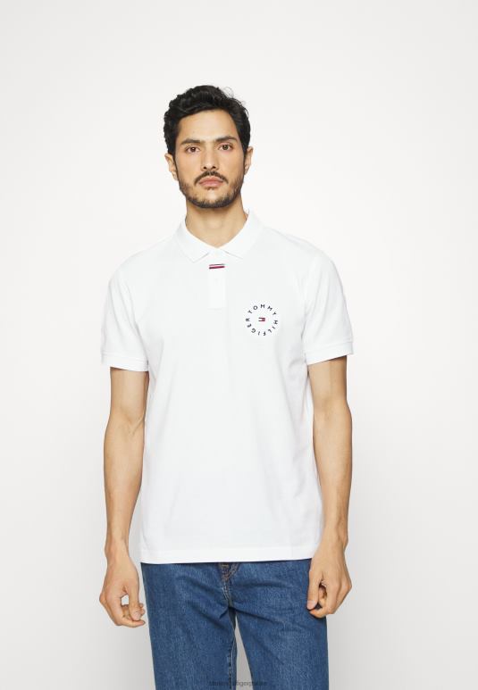 Tommy Hilfiger роундалл цорп лого обична поло мајица - 2D0807645 Tommy Hilfiger Srbija бела
