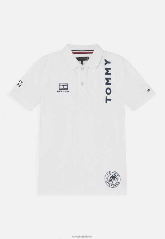 Tommy Hilfiger поло мајица са више места - 2D0808088 Tommy Hilfiger Srbija бела