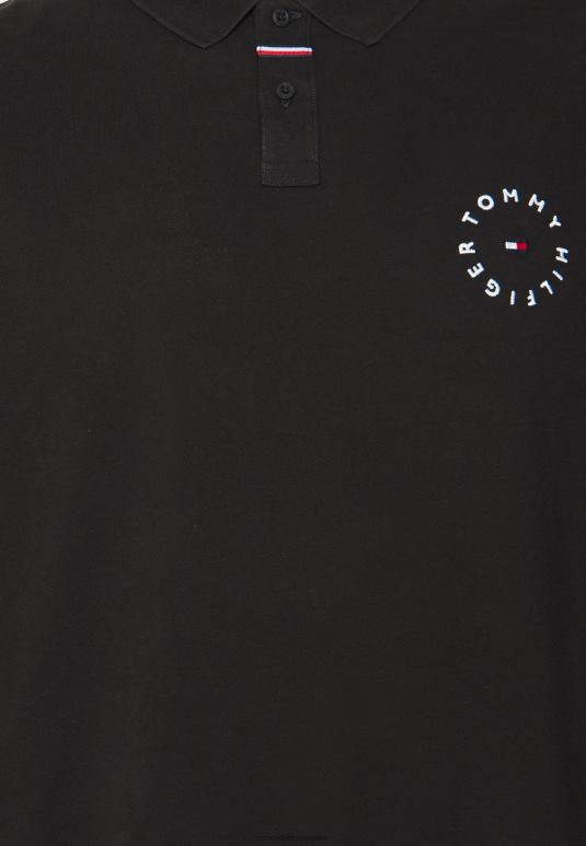 Tommy Hilfiger поло мајица са округлим логотипом - 2D0808134 Tommy Hilfiger Srbija црна