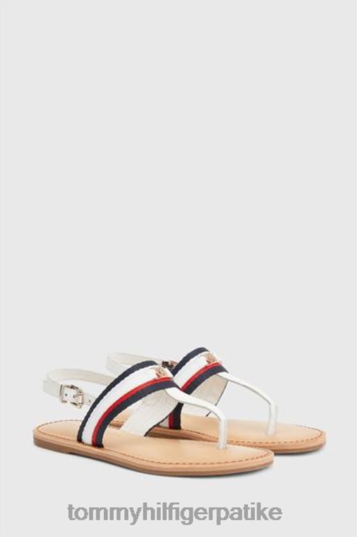 Tommy Hilfiger природне корпоративне равне сандале - 2D0803236 Tommy Hilfiger Srbija бела