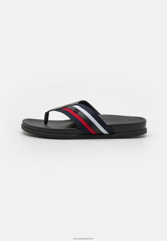 Tommy Hilfiger корпоративне микс сандале са т-баром - 2D0804195 Tommy Hilfiger Srbija црвено/бело/плаво
