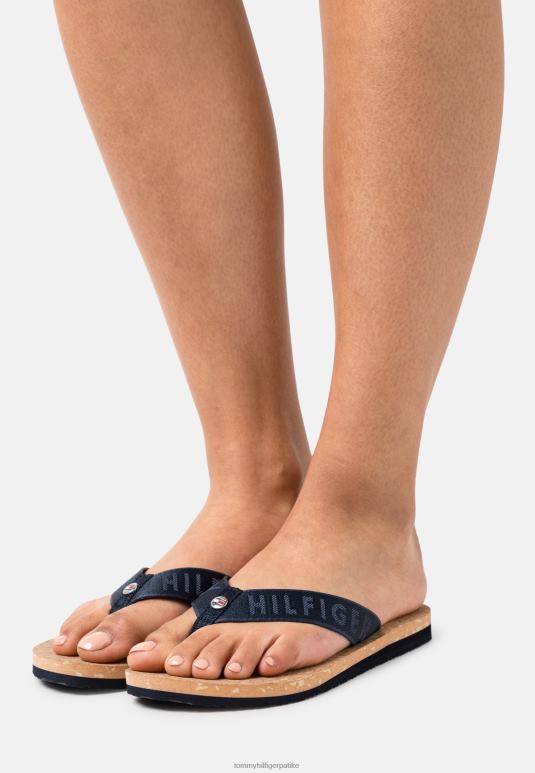 Tommy Hilfiger равне сандале са т-баром за плажу - 2D0806054 Tommy Hilfiger Srbija пустињско небо