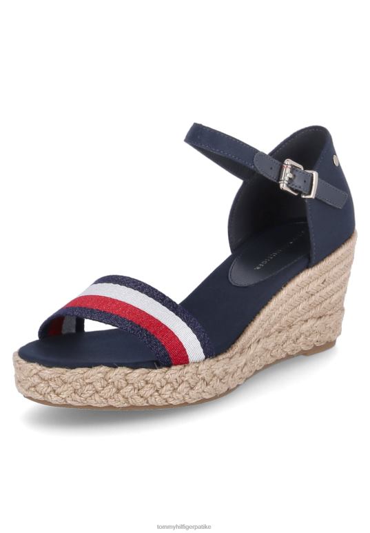 Tommy Hilfiger светлуцаве траке сандале са платформом на средњем клину - 2D0808255 Tommy Hilfiger Srbija пустињско небо