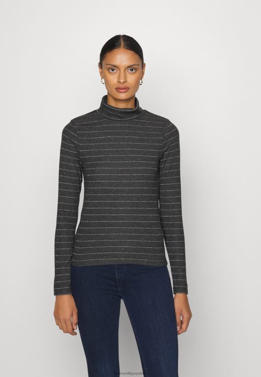 Tommy Hilfiger танак горњи део са дугим рукавима - 2D0804353 Tommy Hilfiger Srbija металик бејзбол/сива