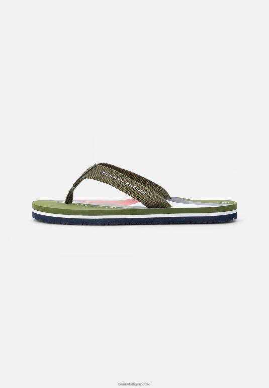 Tommy Hilfiger ципеле за базен - 2D0807571 Tommy Hilfiger Shoes војнички зелени