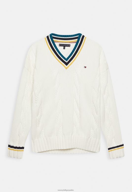Tommy Hilfiger универзитетски џемпер - 2D0805291 Tommy Hilfiger Clothing древна бела