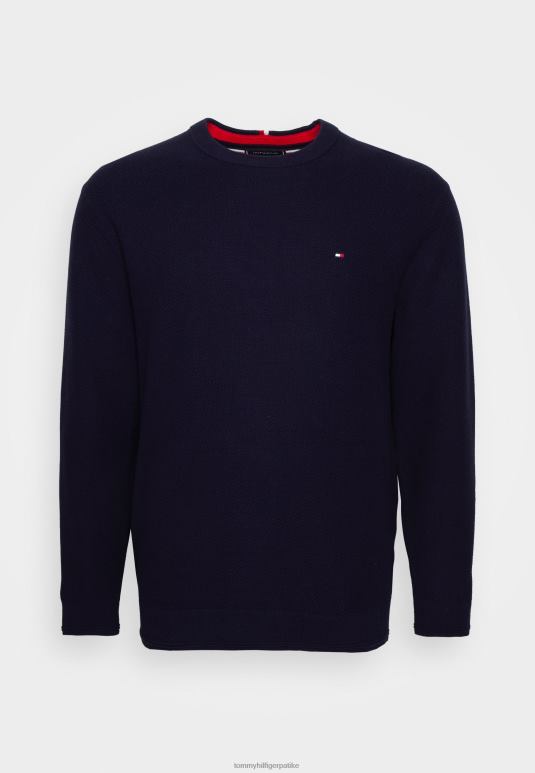 Tommy Hilfiger корпа ткање структуре џемпер - 2D0806086 Tommy Hilfiger Clothing пустињско небо