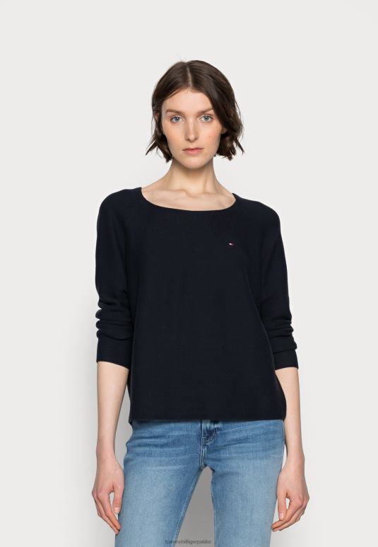 Tommy Hilfiger текстура отворен џемпер џемпер - 2D0808459 Tommy Hilfiger Srbija плава