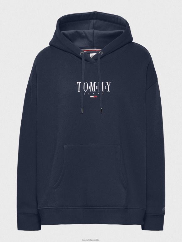 Tommy Hilfiger есенцијална дуксерица са кривином - 2D0802527 Tommy Hilfiger Clothing сумрак морнарице