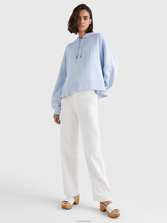 Tommy Hilfiger иконе опуштене дуксерице - 2D0802647 Tommy Hilfiger Clothing ветровито плаво