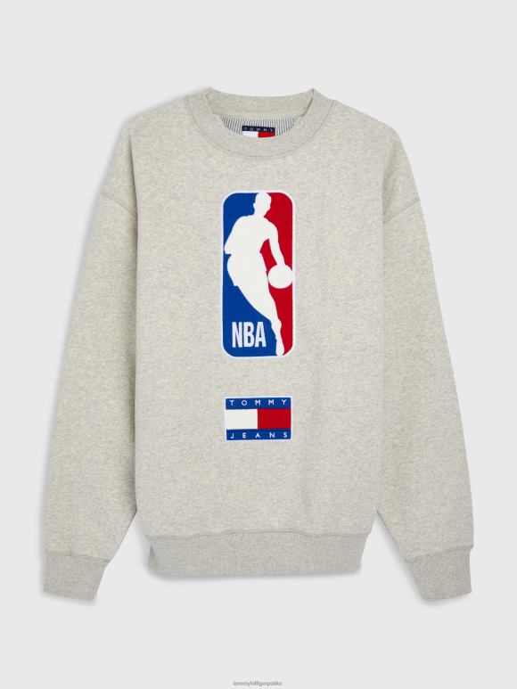 Tommy Hilfiger фармерке и нба опуштена дуксерица - 2D0802663 Tommy Hilfiger Clothing сиви вријесак