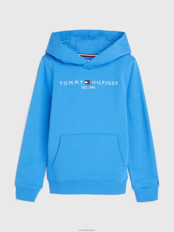 Tommy Hilfiger дечији унисекс 8-16 есенцијални фротир дуксерица - 2D0802519 Tommy Hilfiger Clothing очаравајуће плаво