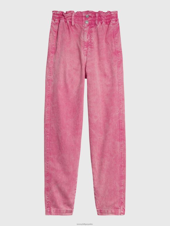 Tommy Hilfiger тексас џогере широких ногу - 2D0802138 Tommy Hilfiger Clothing розе упозорење