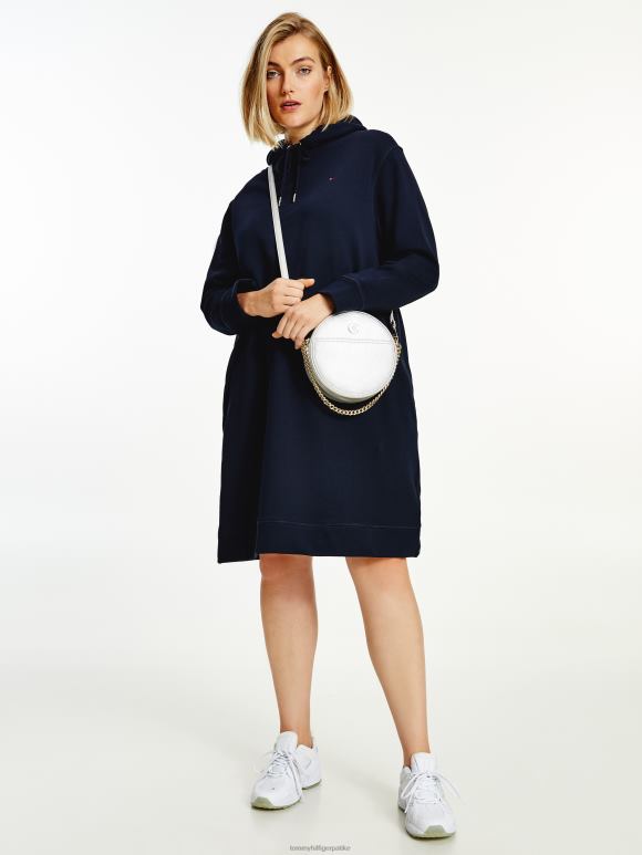 Tommy Hilfiger обична кратка хаљина са капуљачом - 2D0802056 Tommy Hilfiger Clothing пустињско небо