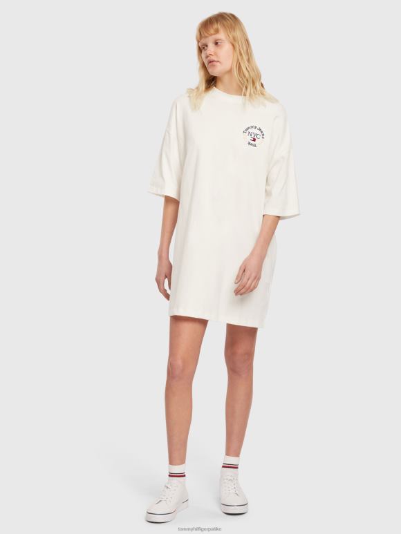 Tommy Hilfiger безвременска мајица са логотипом - 2D0802116 Tommy Hilfiger Clothing ецру
