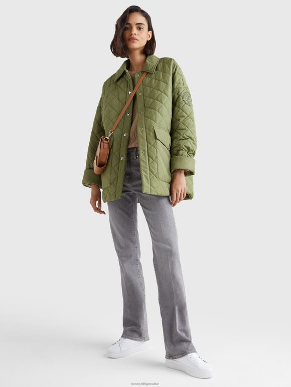 Tommy Hilfiger дијамантски прошивени опуштени кратки кош - 2D0801980 Tommy Hilfiger Clothing метро паркови
