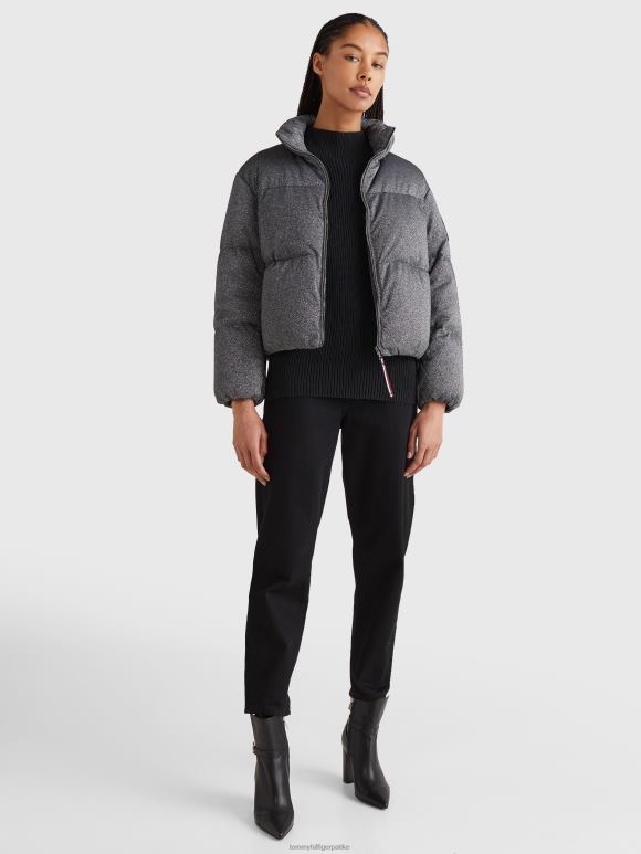 Tommy Hilfiger заштитите металик опуштену доњу јакну - 2D0801984 Tommy Hilfiger Jakne сребрни лурекс