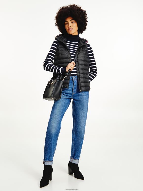 Tommy Hilfiger основни лагани прслук - 2D0802012 Tommy Hilfiger Clothing црна