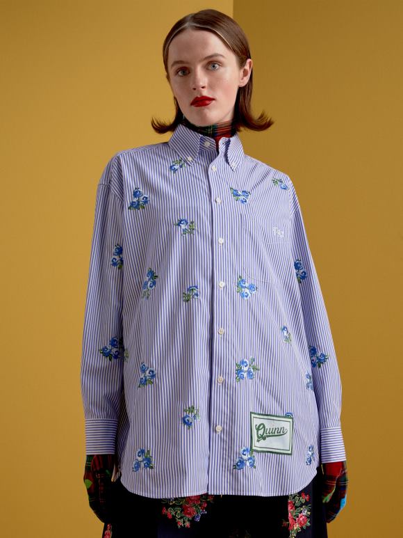 Tommy Hilfiger тх к рицхард куинн пругаста кошуља - 2D0802400 Tommy Hilfiger Clothing плава