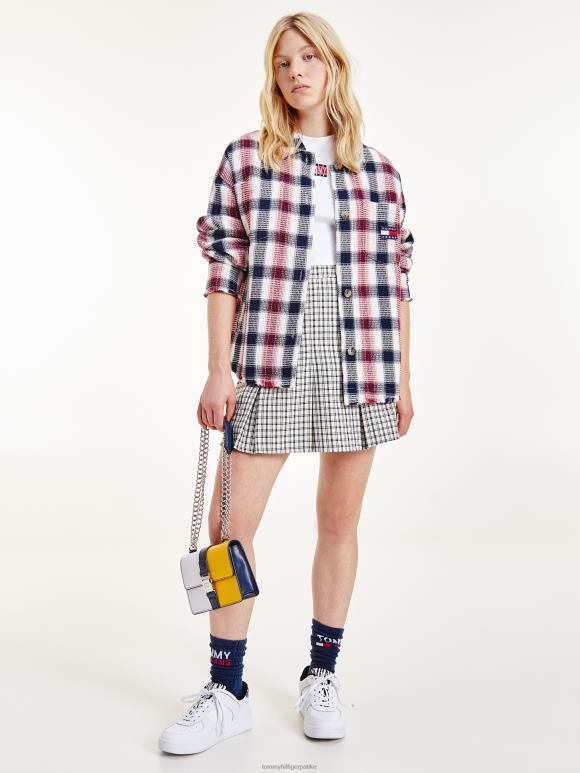 Tommy Hilfiger чекирајте мајицу са џепом од вафла - 2D0802416 Tommy Hilfiger Clothing вафле цхецк